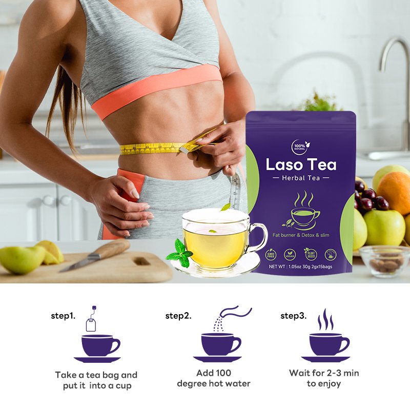 OEM Natural Healthy Tea Cleanse Flat Tummy Flat Burn Tea slimming Detox 15 Days laso Tea