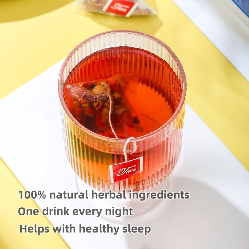 Private brand Chinese Natural Herbal Goodnight Tea Deep Sleep Herbal Tea to promote overall health and wellness tea bags