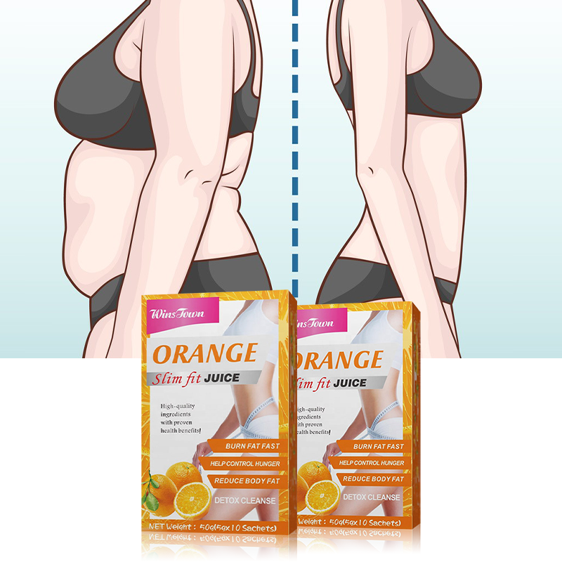 Orange Slim Fit Juice Fuxion Healthy Drinks Adults Natural Detox Tea Flat Tummy Effect Box Helps Slim Body Burn Fat Weight Loss