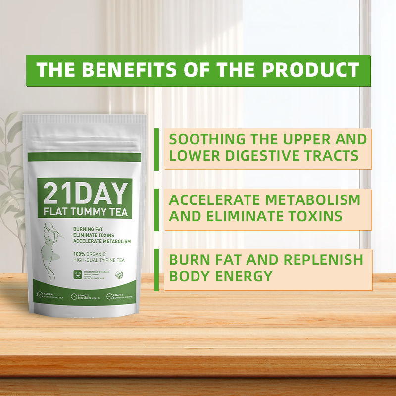 21 Days Natural Fast Best Effective Herbal Slimming Tea Weight Loss Liver Detox Tea Private Label Green Tea th et Ventre Plat