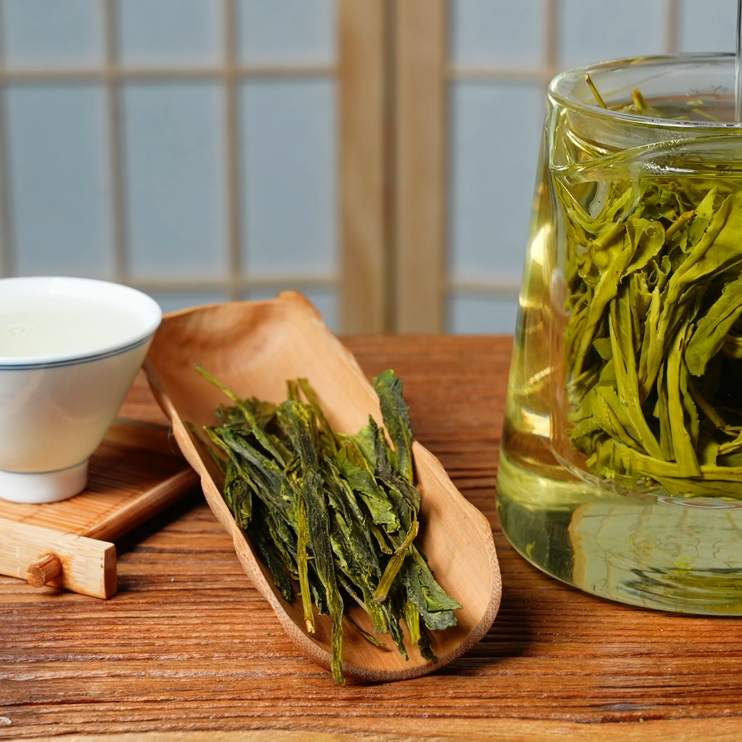 Top Grade Chinese Houkui Green Tea Handmade Loose Leaf Slimming Tea in Bulk Boxes Bottles Cups Sachets Bags New Arrival