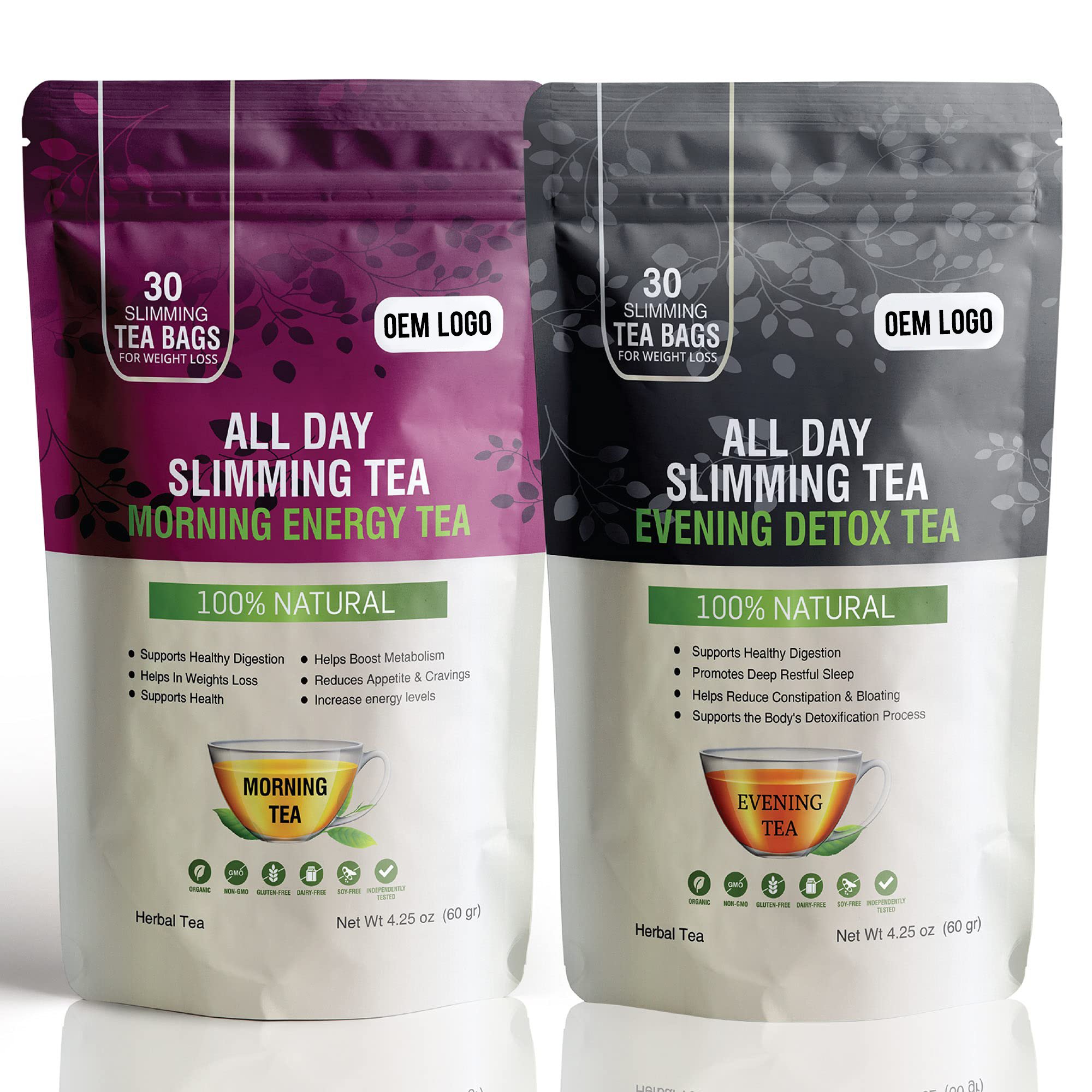Private Label Wholesale Best Diet Organic China Natural Flat Tummy Detox Fat Burning Slimming