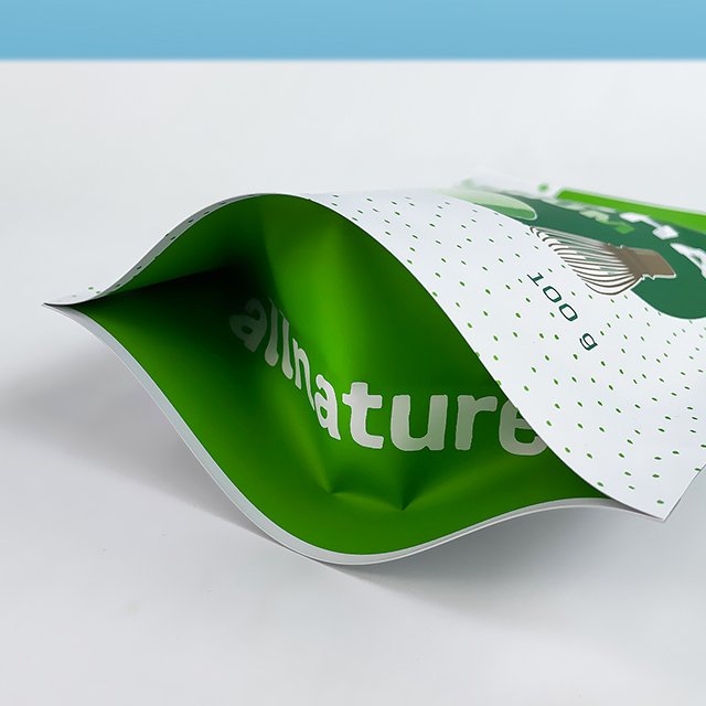 Custom Stand Up Resealable Ziplock Packaging Bag Matcha Powder Pouch With Logo Zipper Slimming Tea Food Packaging Bag