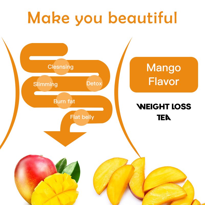 OEM natural flat belly tea herbal tea fat burning senna leaf fruit flavor tea bag