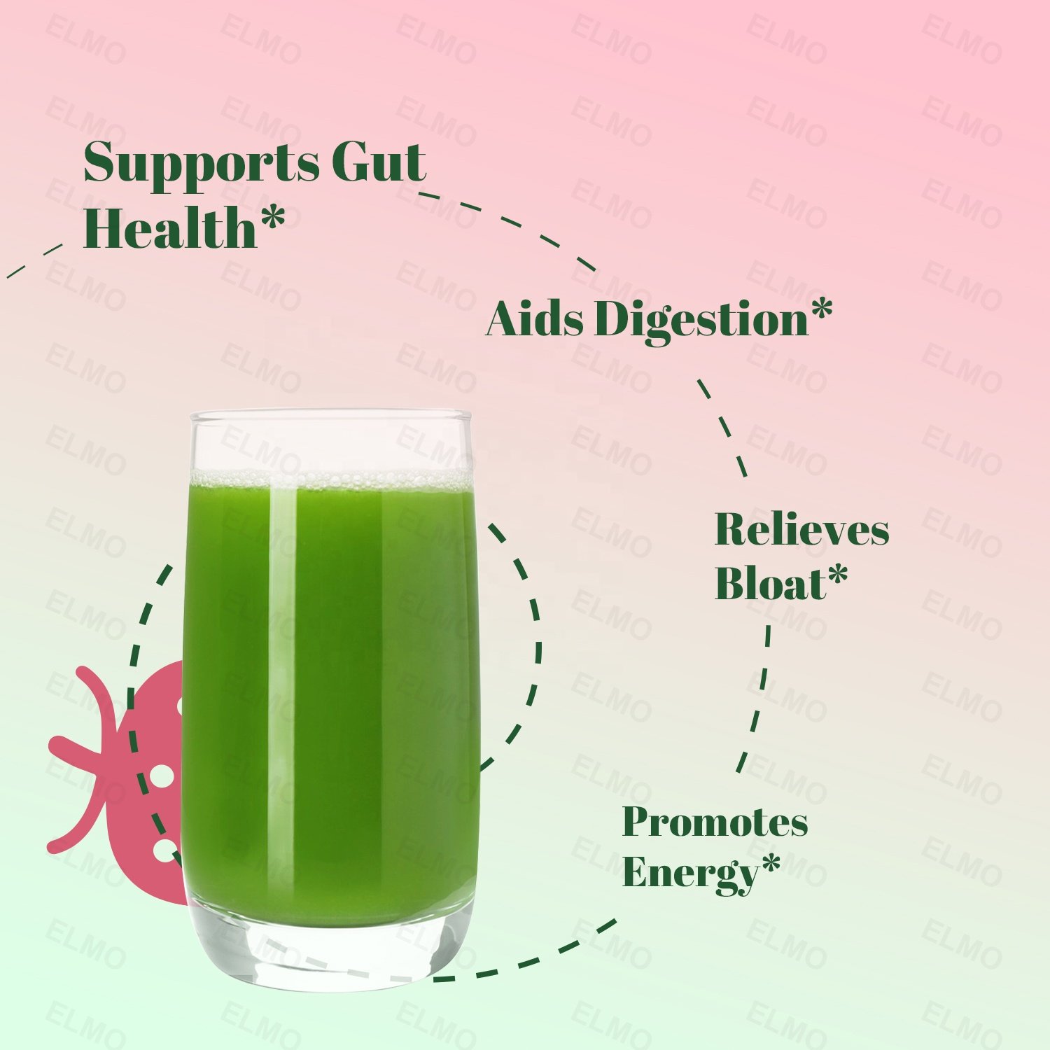 BOOM LIFESTYLE Greens Superfoods for Digestive Health Greens Powder Digestive Enzymes Probiotics Spirulina Chlorella
