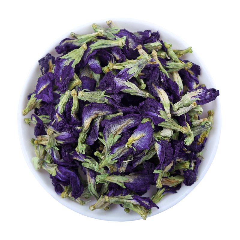 Wholesale natural butterfly pea flower Blue Tea dried flowers from Thailand color-changing herbal tea
