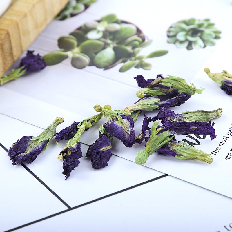 Wholesale natural butterfly pea flower Blue Tea dried flowers from Thailand color-changing herbal tea