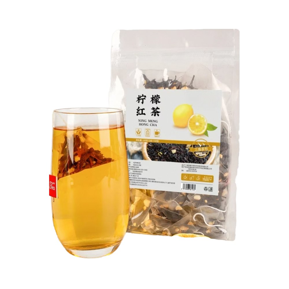 High Quality Lemon Black Tea Manufacturer Direct Wholesale Independent Triangle Tea Bag Fermented Health Tea