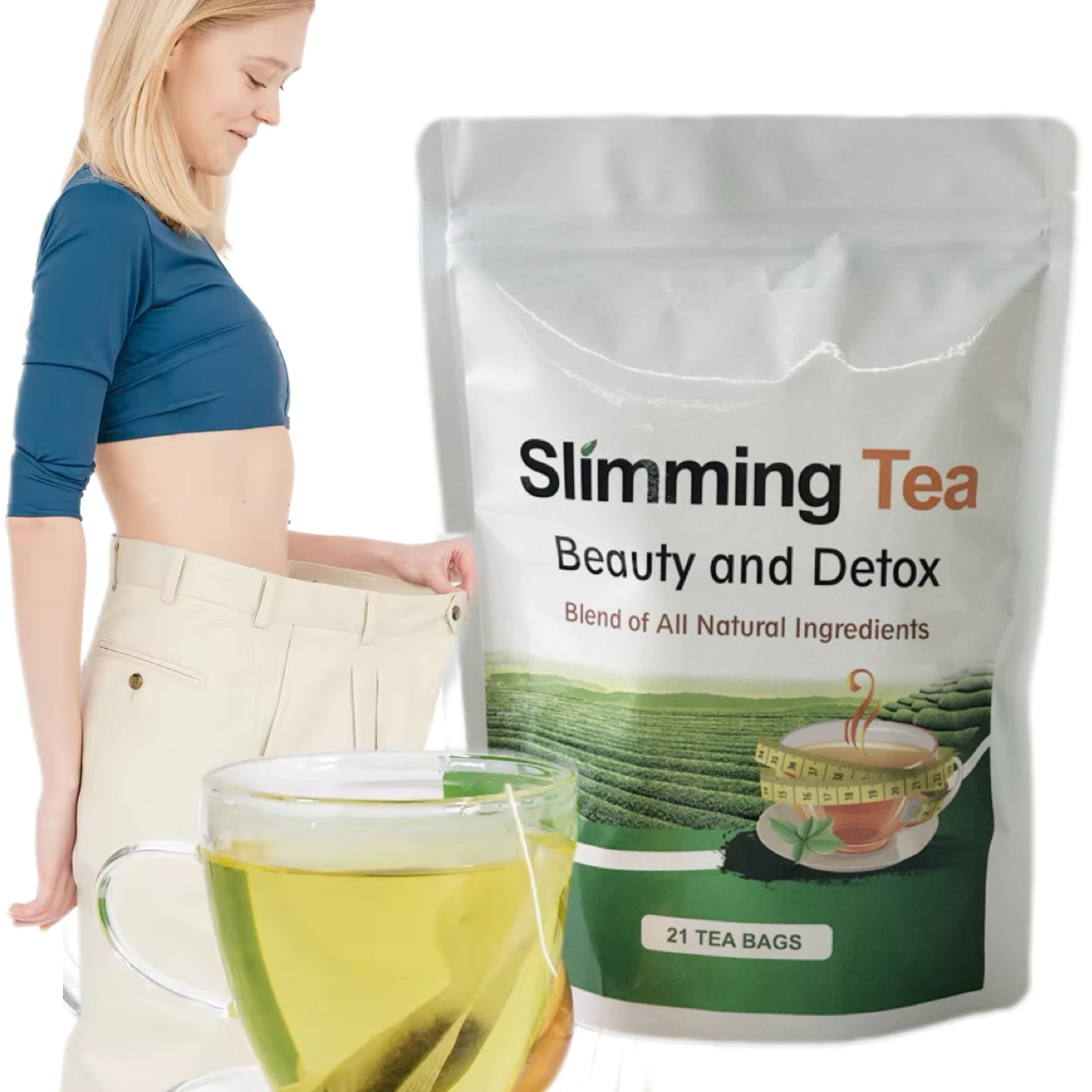 2024 Hot Selling Private Label Herbal tea Tisane slimming 28 Day Detox tea Flat Tummy tea