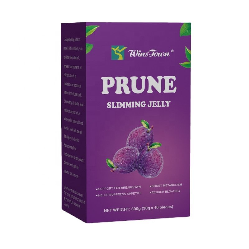 OEM ODM Private Label Customized Jelly Pudding Candy Products Bag Suck Yummy Prune Slimming Collagen Fruit Prune Jelly Wholesale