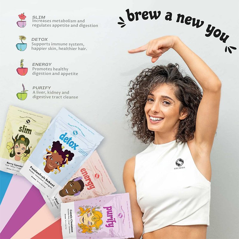 Hot Selling Female Skinny Femme Teatox Wholesale Antioxidant Support Detox Burn Calories Slimming Tea For Women
