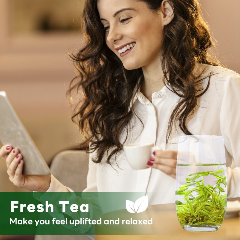 China's famous leaf Fresh Detox Stir fried Green Health Organic Slimming Tea Anji White Tea mullein tea