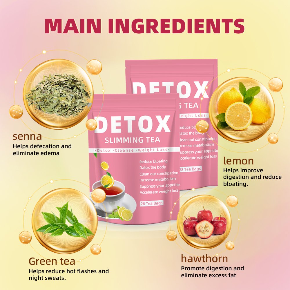 Wholesale Private Label Fast Nature Herbal Flat Tummy Tea Weight Loss Tea 14/28 Days Detox Slimming Tea