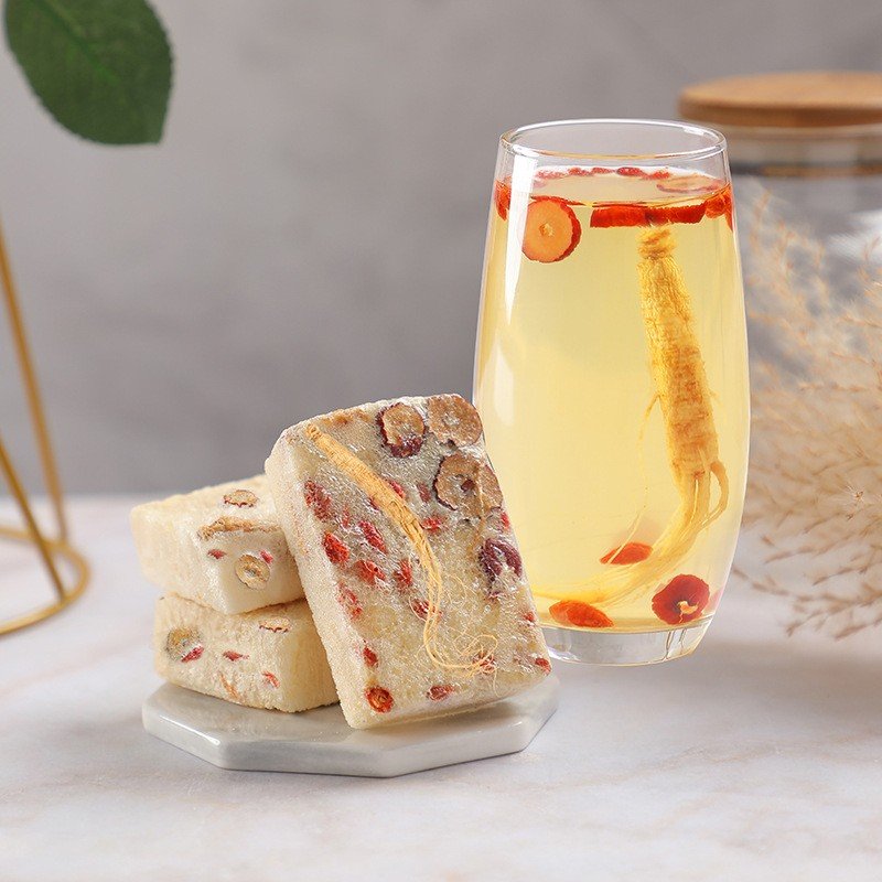 tea ginseng 18gram Red dates wolfberry instant drink ginseng health tea Freeze dried tea