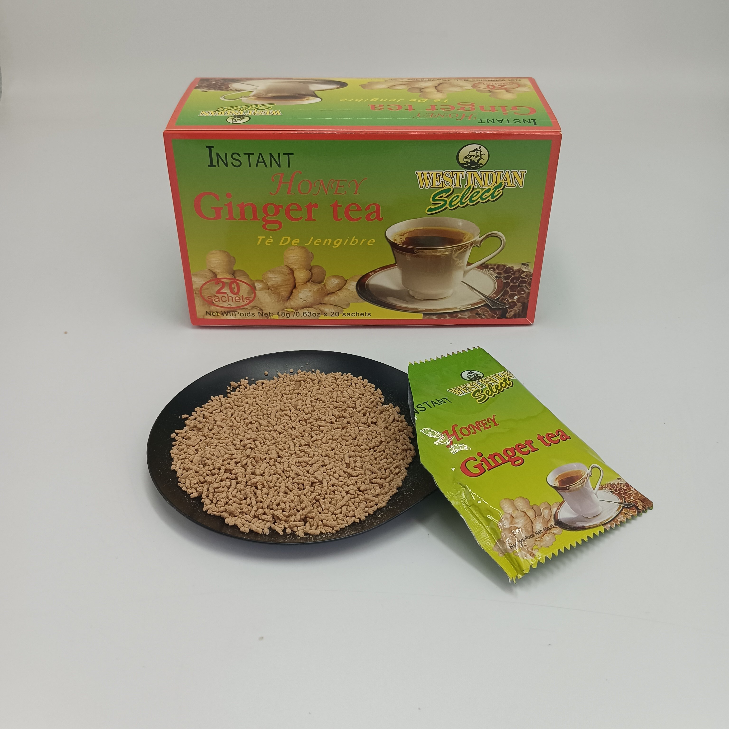 Natural instant ginger tea, honey ginger tea bag