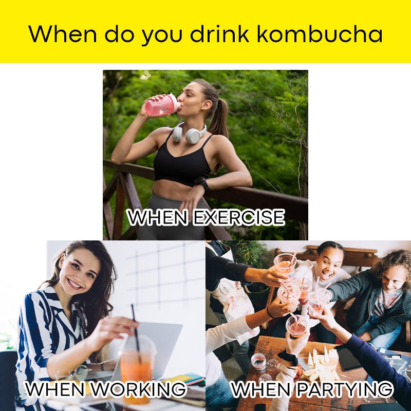 private label Hydration Drink Mix Sugar Free Live Probiotics Prebiotics Lemon Kombucha Tea