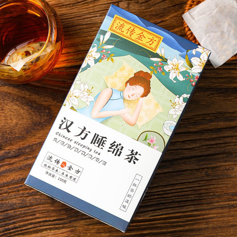 Traditional Chinese medicine inherits ancient remedies and natural herbal relaxation tea relieves stress sleep tea bag