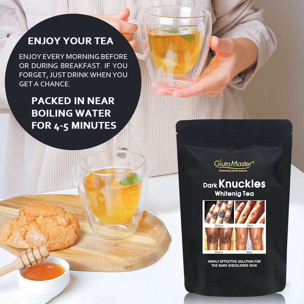 Private Label Remove Dark Knuckles Whitening Tea Strong Effective Whitening Green Tea Natural Herbal Chinese Tea for Skin Beauty