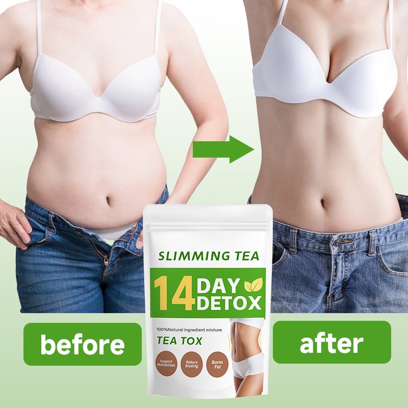 Chinese herb Green Herbal Tea Fit Body Shaped Slimming Organic Detox Slim Flat Tummy Tea 14 day detox slimming tea