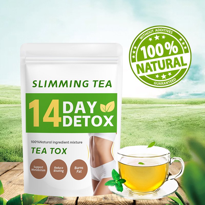 Chinese herb Green Herbal Tea Fit Body Shaped Slimming Organic Detox Slim Flat Tummy Tea 14 day detox slimming tea