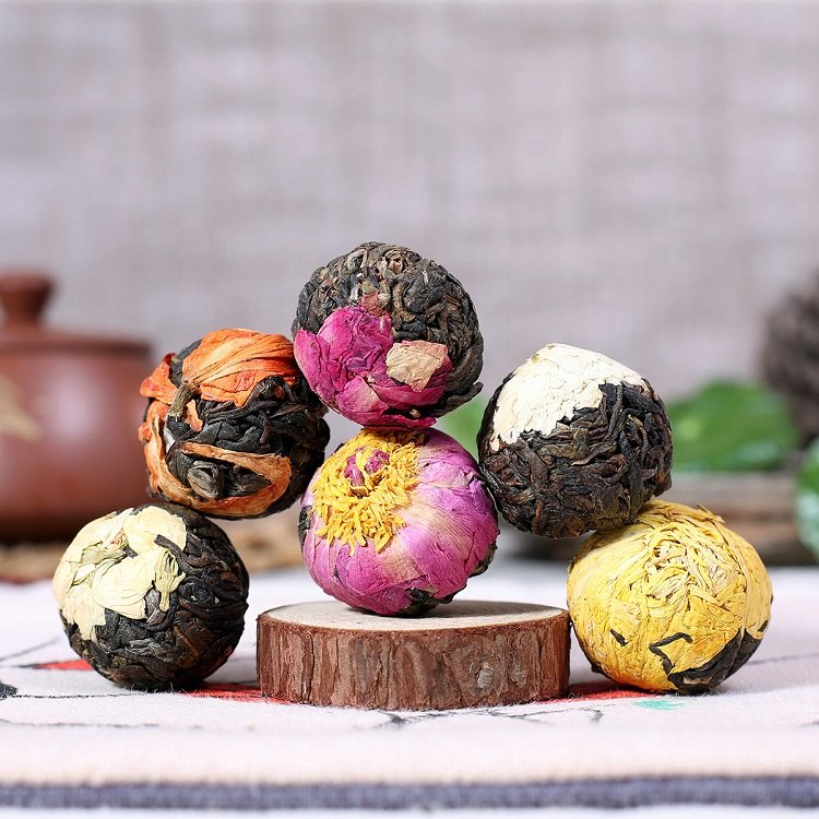 Wholesale Chinese High quality Flower Blooming Tea Balls Fresh Flower Tea OEM Custom Packing Available