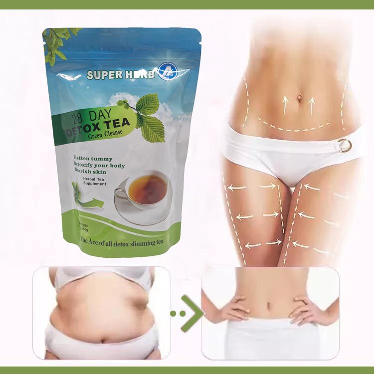 2024 Hot Selling Herbal Tea Private Label Flat Tummy Tea Natural Detox 28 Days Detox Tea