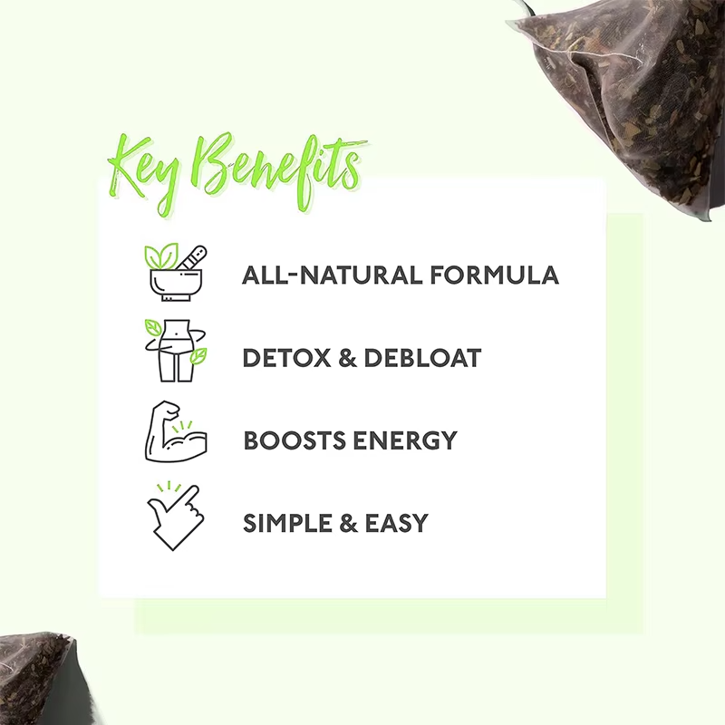 OEM ODM natural morning booster and night cleanse tea helps allivate bloating and booster energy slim weight loss Detox tea
