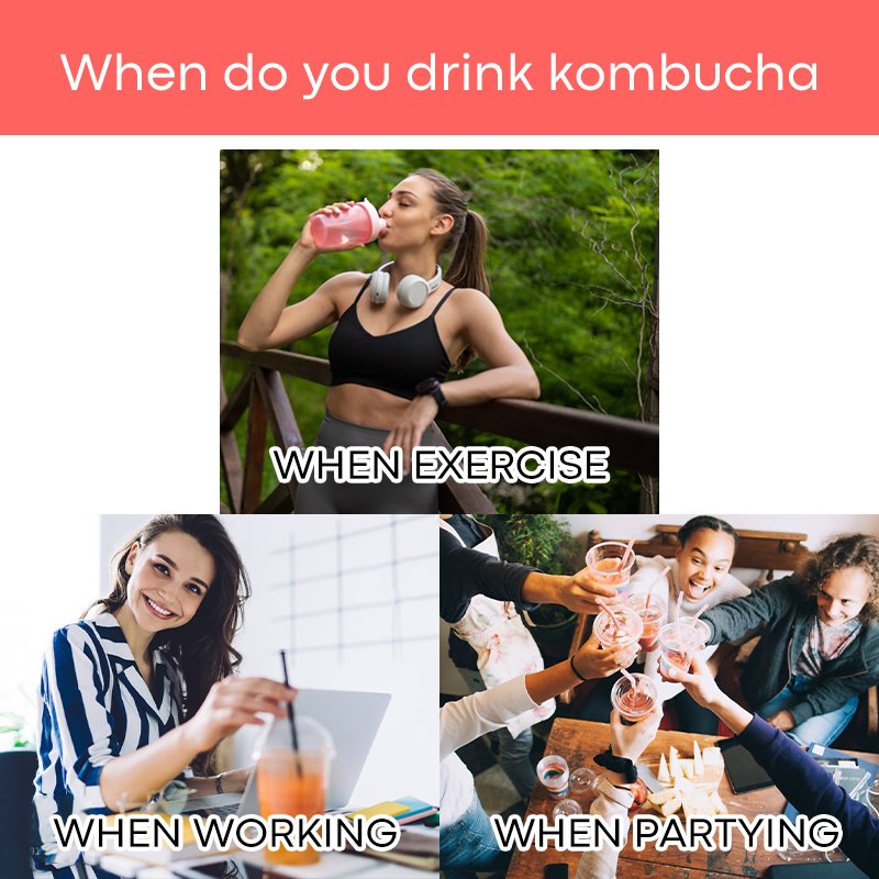 OEM detox cleanse Hydration Drink Sugar Free Live Probiotics fruit flavor Kombucha Tea powder