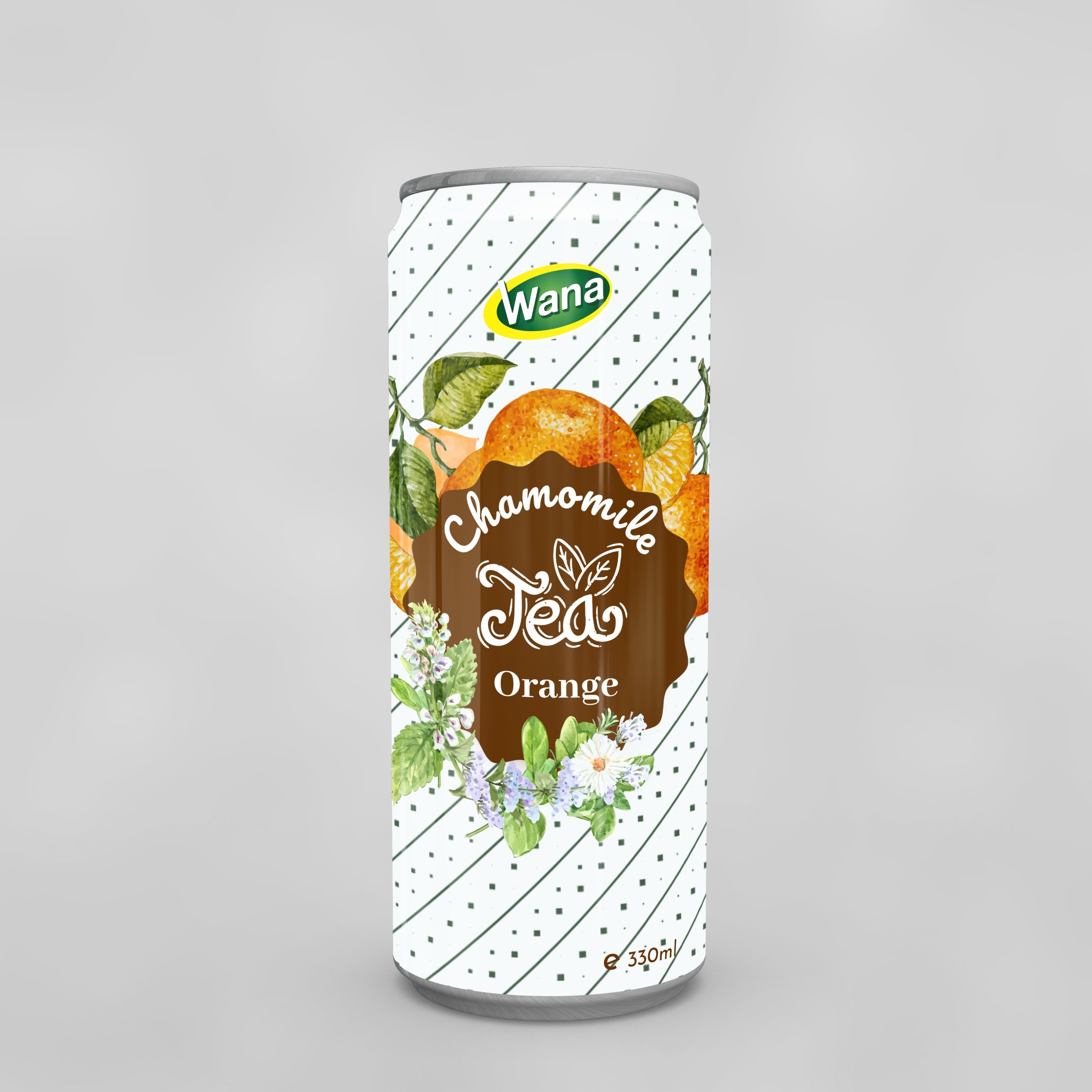 OEM/ODM Manufacturer in Vietnam- Herbal Tea with Chamomile Orange Tea drink 330mL Slim Canned