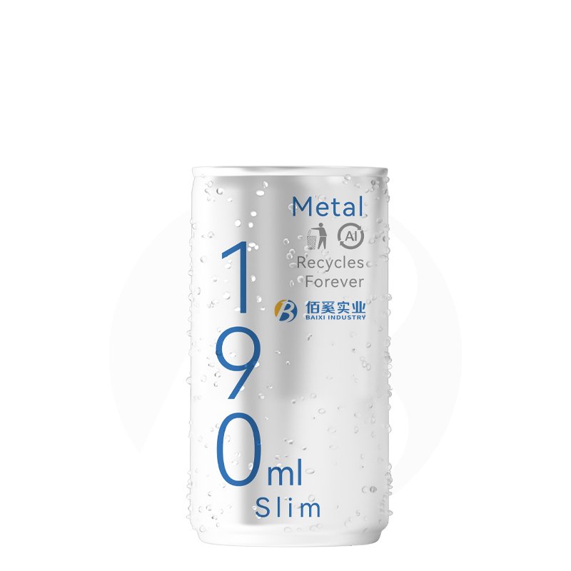 Custom Slim 190ml Empty Aluminum Cans Beverage With Sot 200 Lids