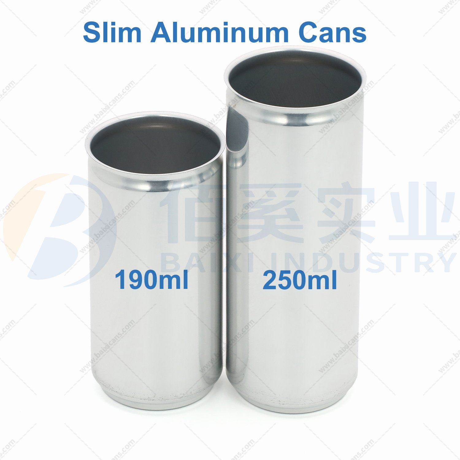 Custom Slim 190ml Empty Aluminum Cans Beverage With Sot 200 Lids