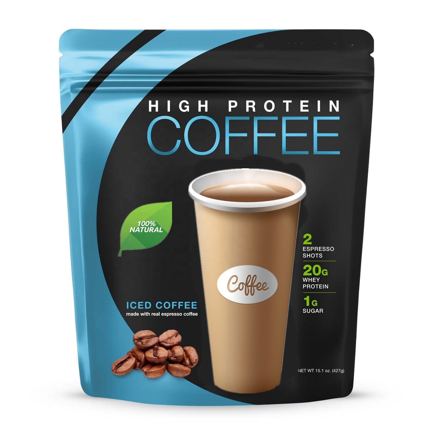 Vegan High Protein Coffee ,Mocha, Cinnamon,Caramel,Chocolate and Vanilla flavor