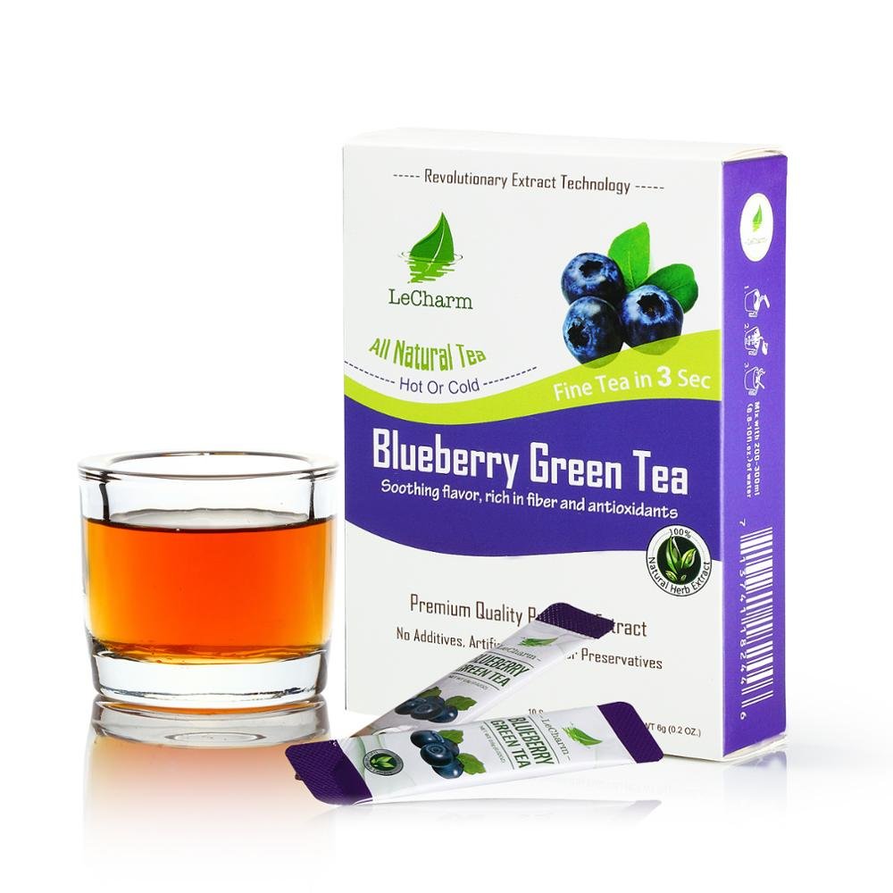 Natural Fruit Tea Blueberry Green Tea for Improve Eyesight