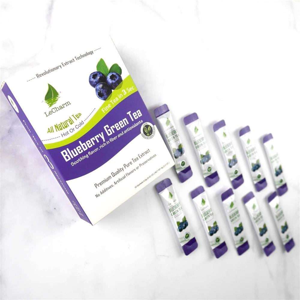 Natural Fruit Tea Blueberry Green Tea for Improve Eyesight