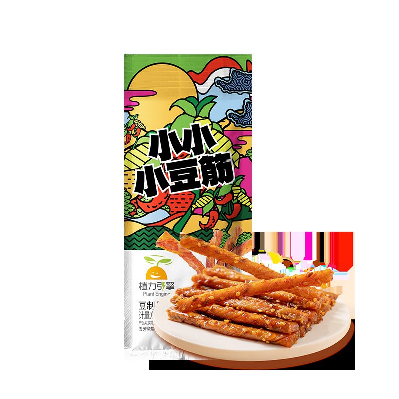Classic Spicy Chili Bean Strip Snacks Popular Fresh Soybean Product in Bag Packaging
