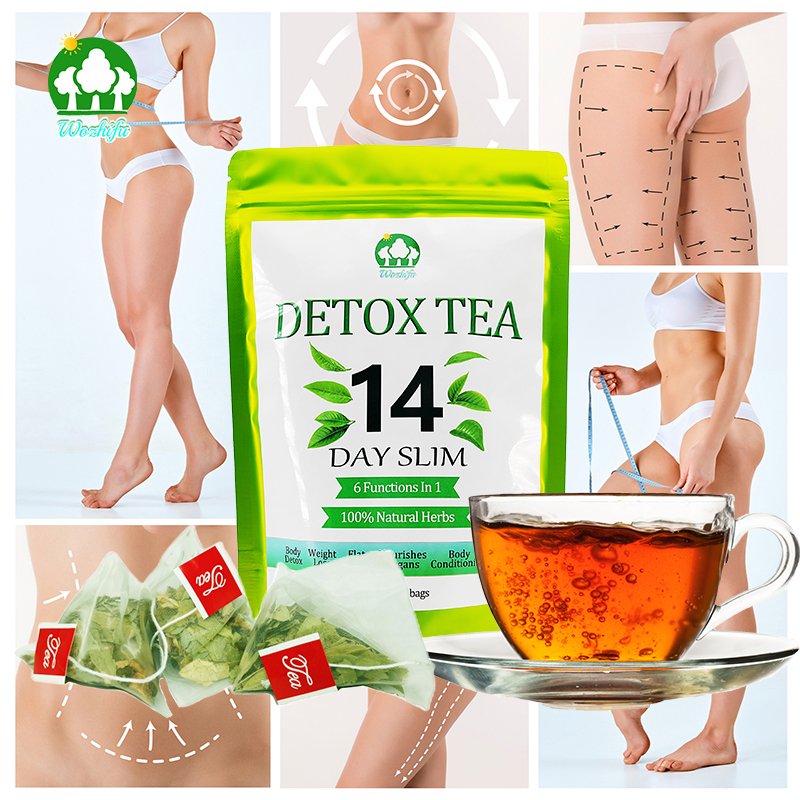 Total Tea SIimming Detox Tea Caffeine Free - 3g * 14 Day Detox Tea - Natural Herbal Jasmine for Digestive Health