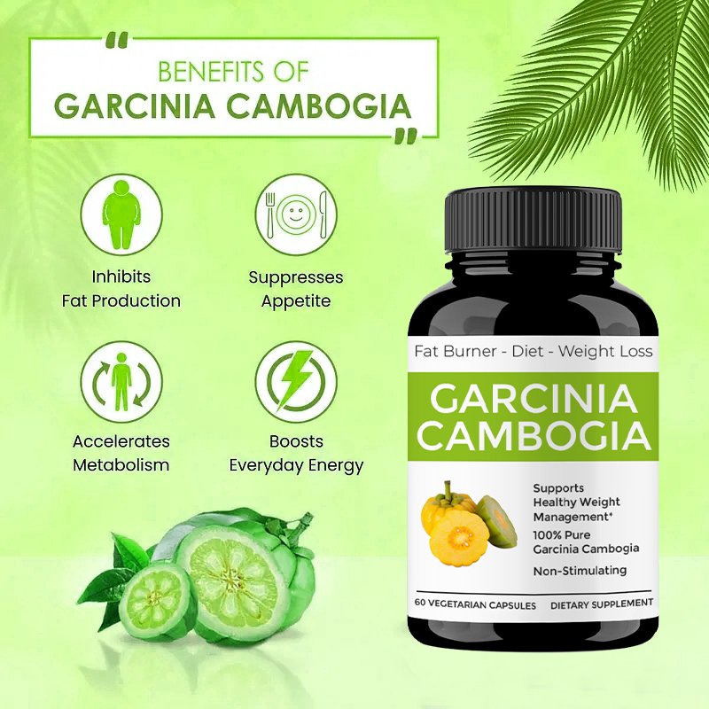 Private label Natural Support Weight loose flat belly Energy Pure Garcinia Cambogia Capsules pill