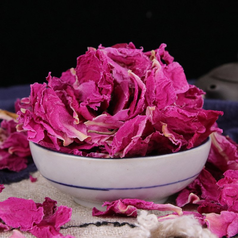 Natural dried flower tea pink peony petal wholesales beautiful flower tea mudan hua