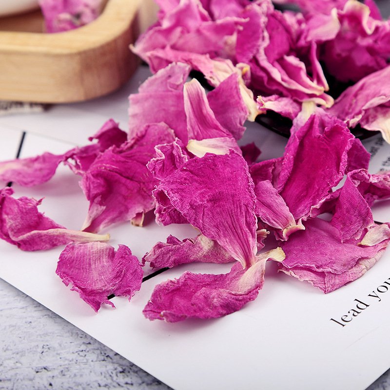 Natural dried flower tea pink peony petal wholesales beautiful flower tea mudan hua