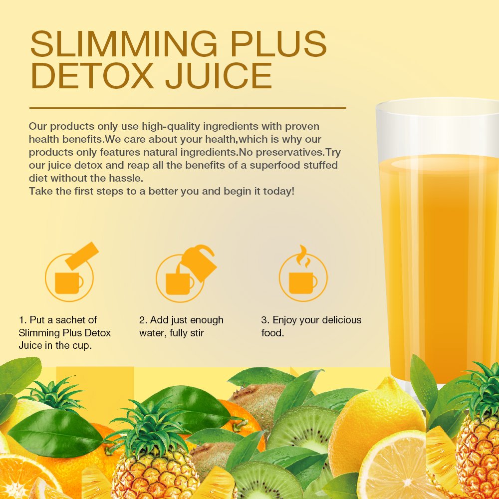 Customized Packing Slim Fit Juice with Kiwi Flavor Natural Juice for Detoxification and Appetite Control