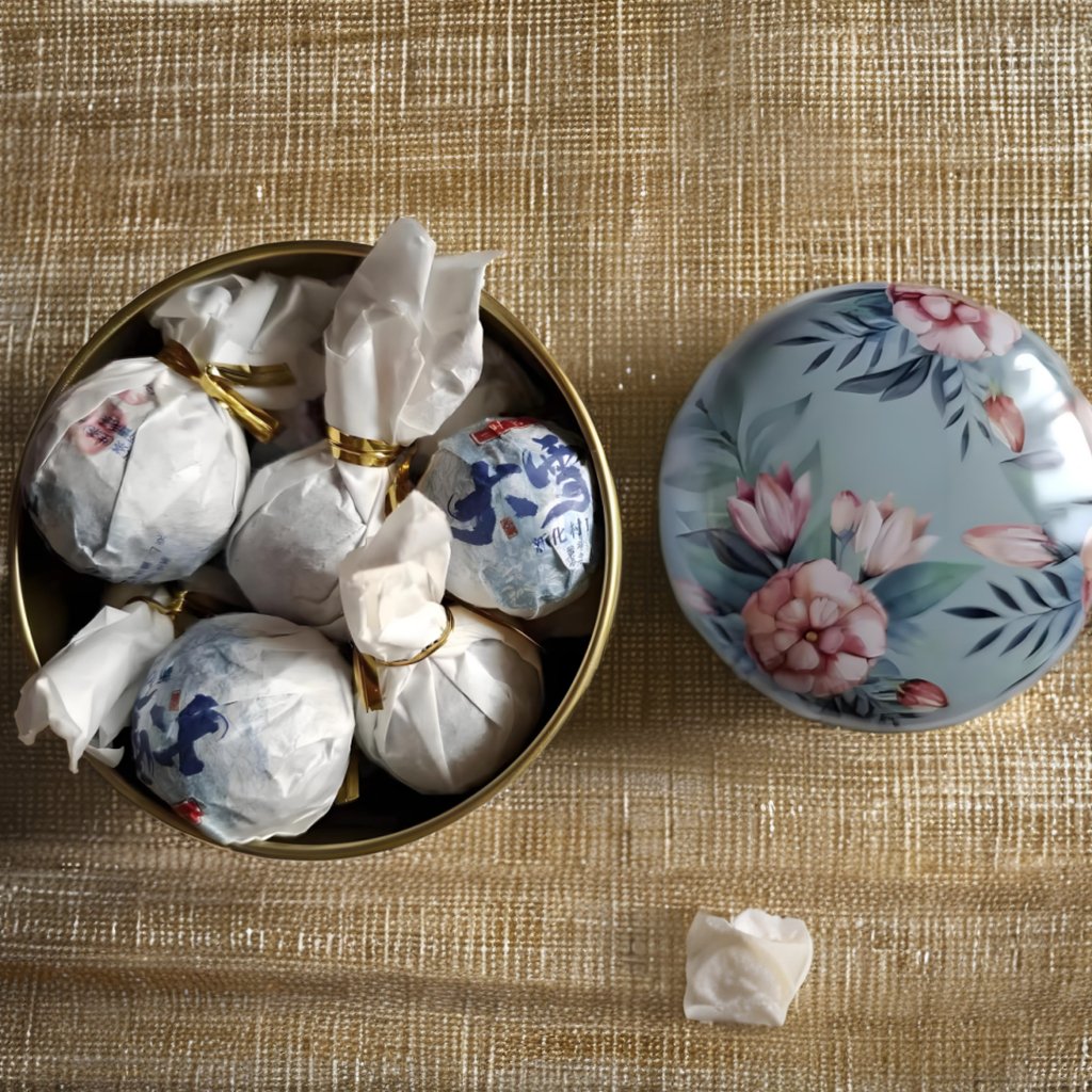 hot sale Real High-Quality Chinese white Tea Wholesale Price Organic Small Ball bag Tea raw Pu'er tea