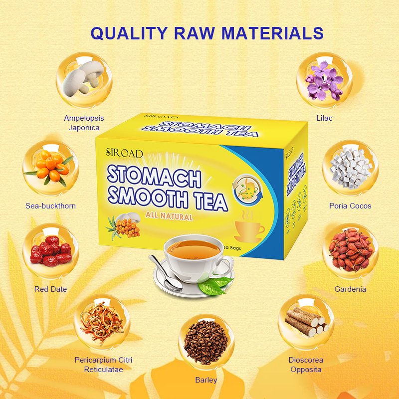 Factory custom OEM Ulcer Healing Tea Herbal Slimming Green Tea For African Warm Stomach Tea