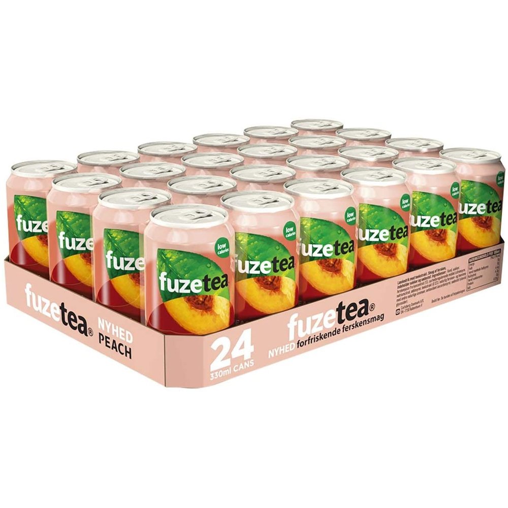 Fuze Tea Pesca 24 Pack Iced Black Tea Bags Peach & Rose, Refreshing Drink, Non-Alcoholic for sale