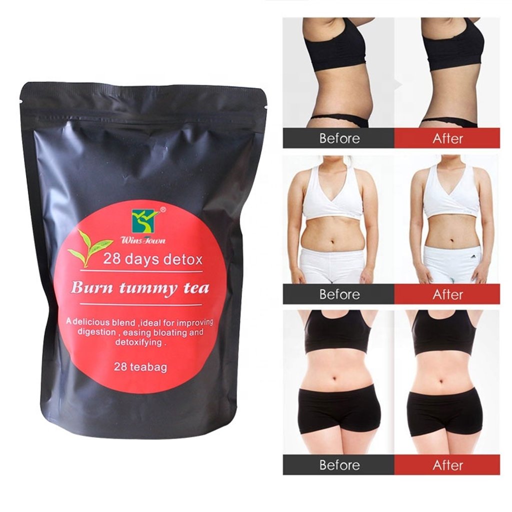 Diet detox tea Garcinia Cambogia weight loss tea belly fat burn sliming flat 28days tummy tea wins town products