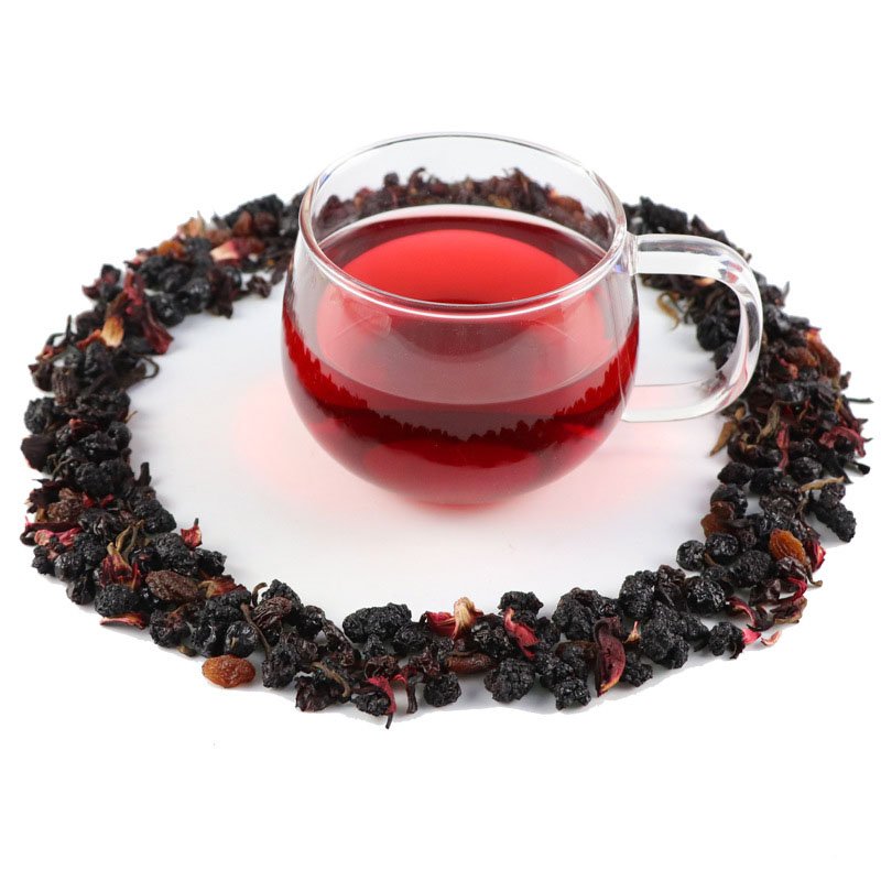 Hot selling tea wholesales delicious beverage blueberry and cheese frozen fruit blended tea fruit tea