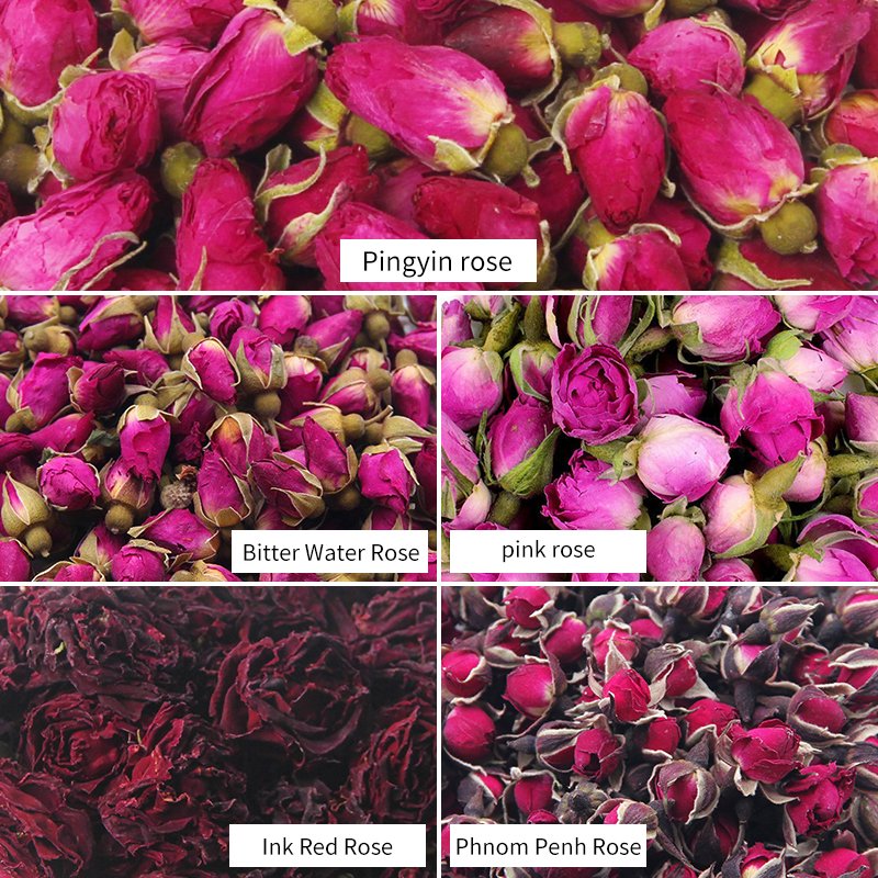 Wholesale PinYin Dried Rose Buds tea Dried Rose Flowers Tea for detox tea