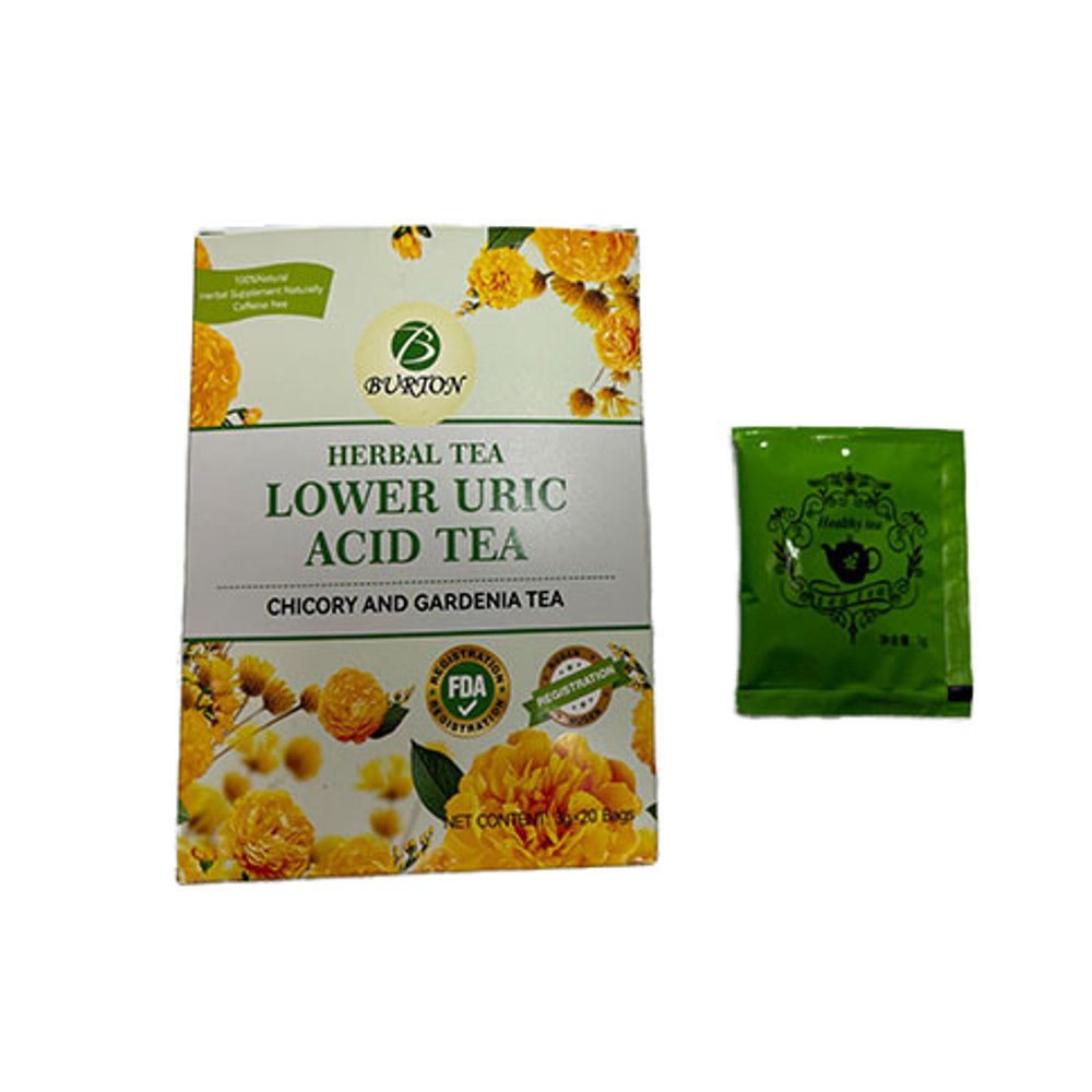 Organic Chicory Gardenia Detox Tea Bag Uric Acid Herbal Slimming Tea Men's Prostate Health Raw Box Sachet Packaging Chicory