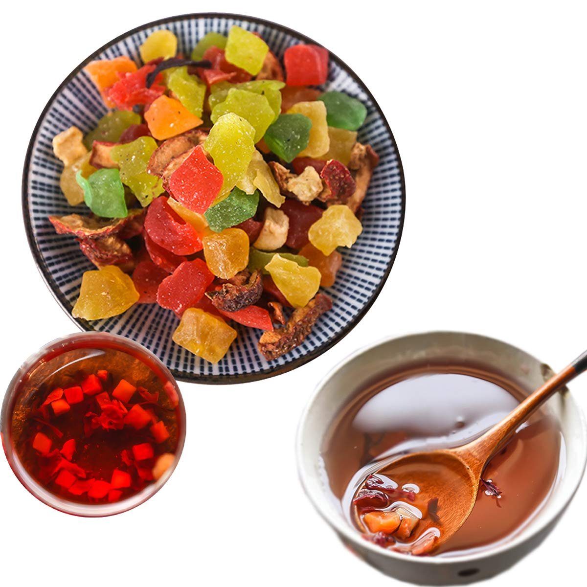 Naturals-Mixed Dried Fruits Gluten Free Vegan Fruit tea Fruit slices for drink cake