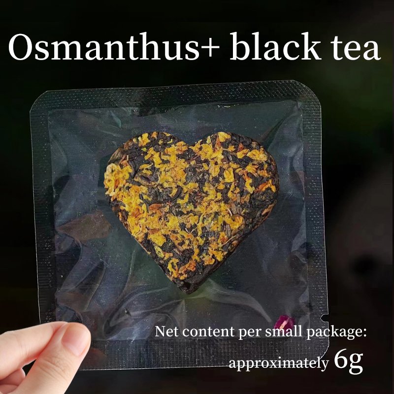 tea from china wholesale Loose Leaf Osmanthus Bags Chinese Gui Hua black Tea Sweet and Aromatic Slimming tea