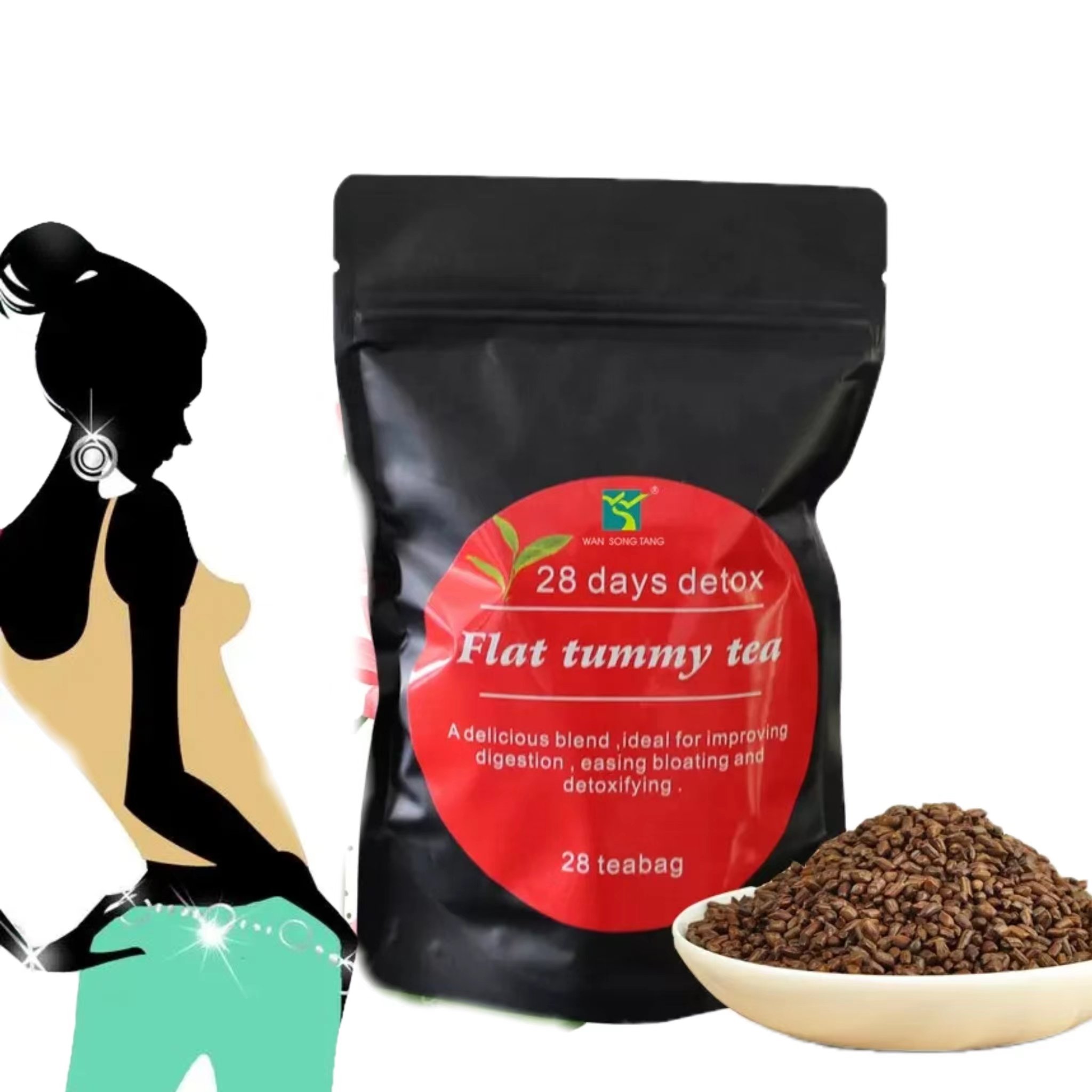 28 Days Flat Tummy Tea With Private Label Tea Flat Tummy 28 Days for Weight Loss Tea